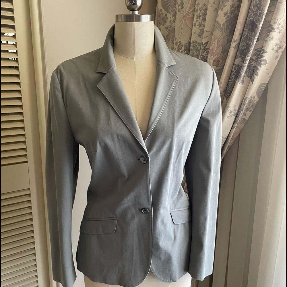 Vintage Prada cotton gray jacket and skirt